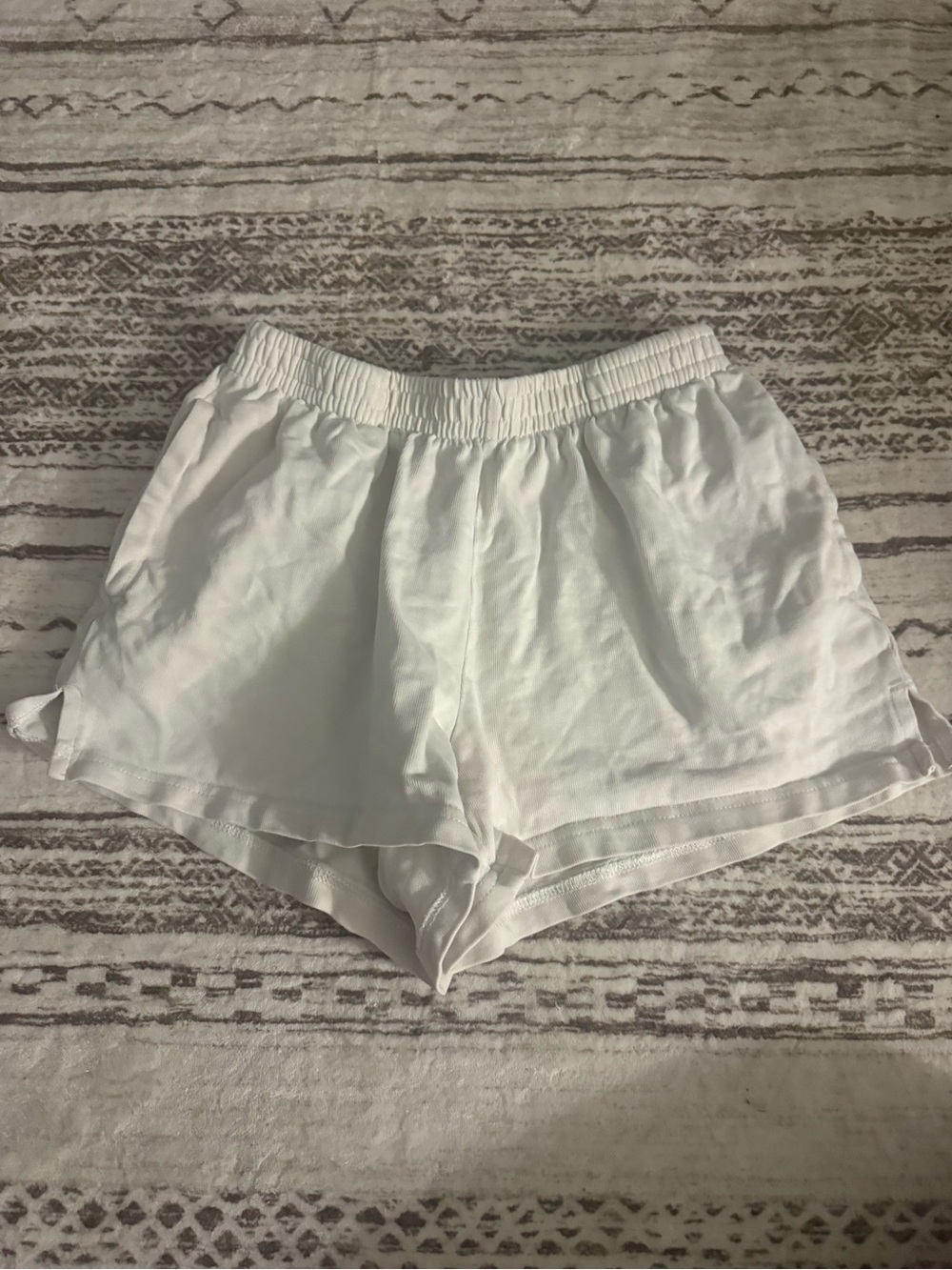 Target White Women’s Elastic-Waist Athletic Shorts